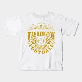 Vintage Retro Washington Commanders Football Kids T-Shirt